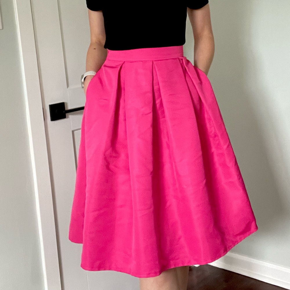 NY&Co Hot Pink Skirt w/ pockets